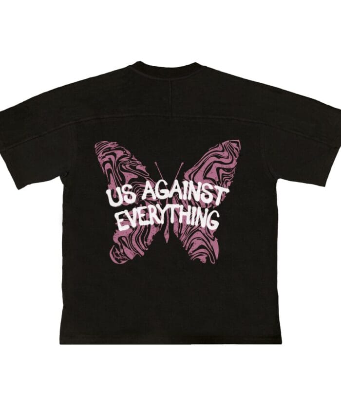 Тениска “Us Against Everything – Butterfly” | ROVANI